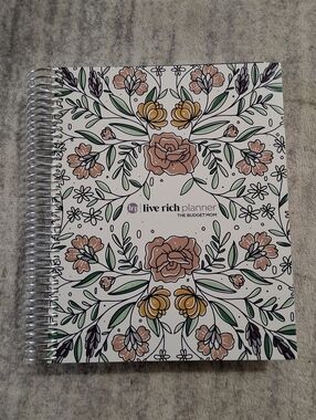 FULL SIZE  Live Rich Planner - Happy Floral UNDATED The Budget Mom NWT